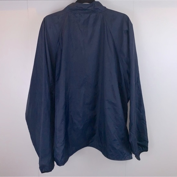 Vintage Helly Hansen Navy Blue Full Zip Windbreaker Jacket Men's sz L - Picture 4 of 8